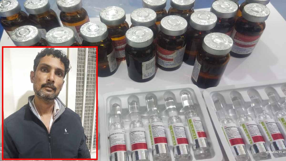 नशीले इंजेक्शन के साथ शातिर बदमाश गिरफ्तार: पहले भी 6 बार जा चुका है जेल, मारपीट गुंडागर्दी समेत कई मामले दर्ज