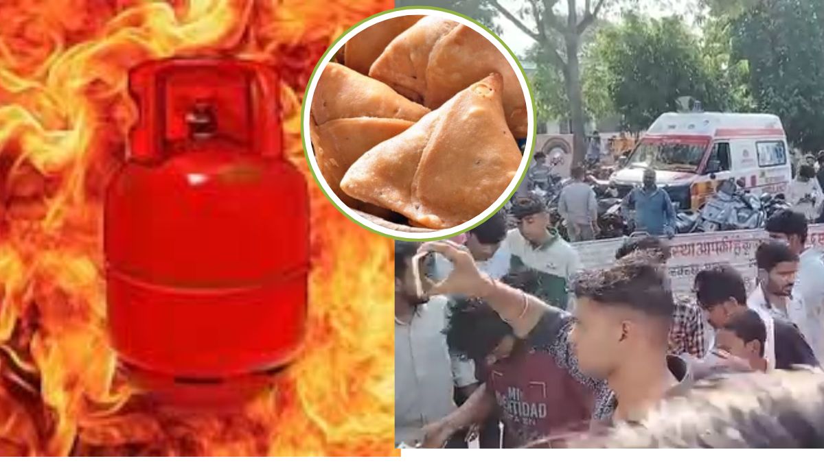 समोसे का स्वाद ले रहे थे लोग, अचानक ब्लास्ट हुआ सिलेंडर, महिला, बच्चे समेत 20 झुलसे