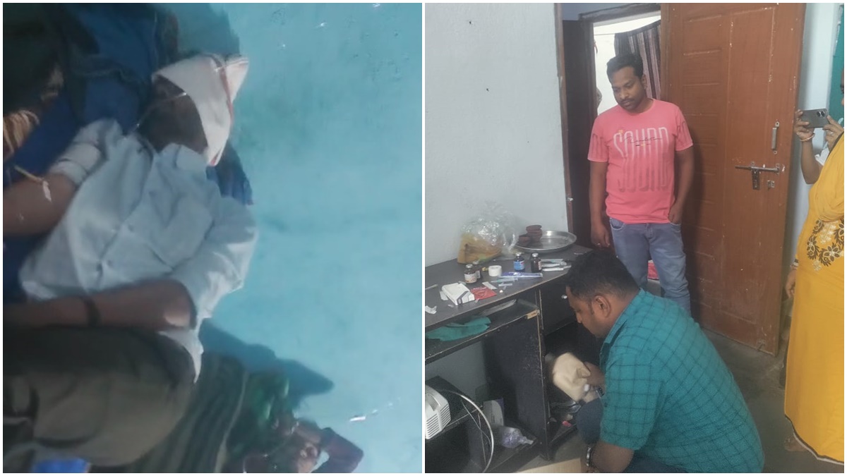 फर्जी डॉक्टर की क्लिनिक पर छापा: बिना डिग्री संचालित कर रहा था क्लिनिक, घर को बना दिया अस्पताल, स्वास्थ्य विभाग ने किया सील