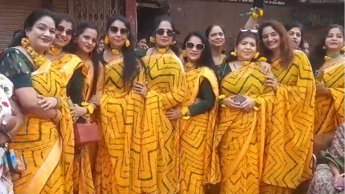 सड़क पर वॉकथान: साड़ी पहनकर दौड़ी महिलाएं बोलीं- भारतीय परिधान ही महिलाओं की पहचान