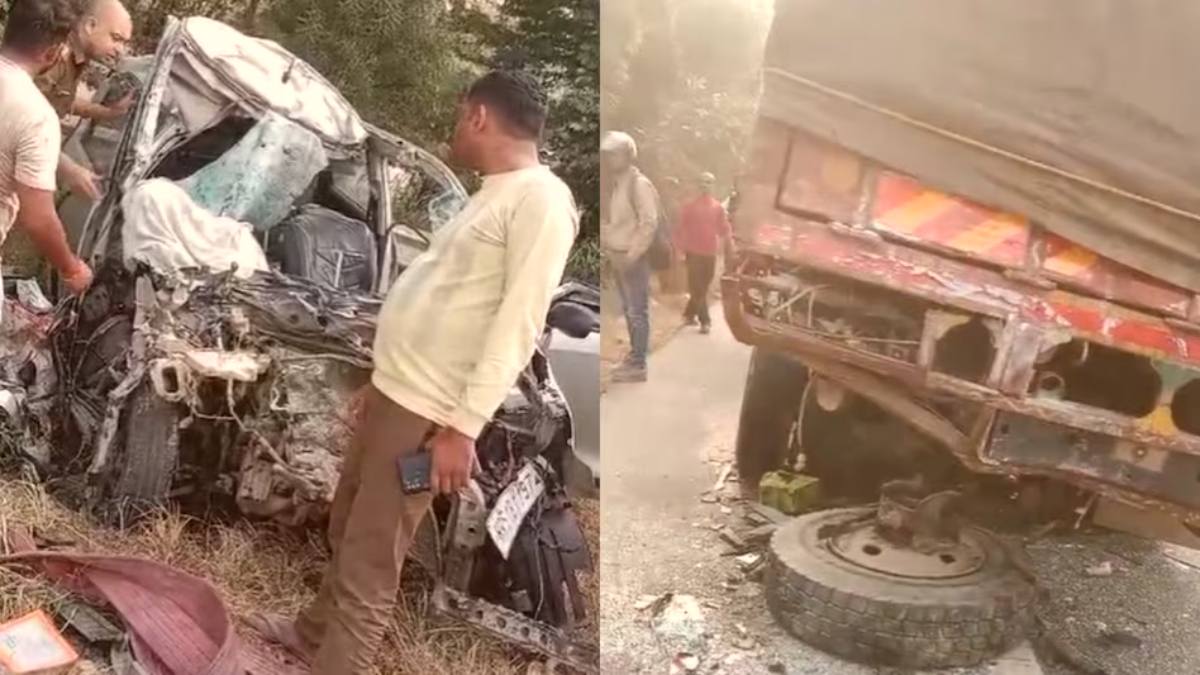 काली सड़क, खून के छीटे और 5 लाशः खड़े ट्रक में जा घुसी कार, एक ही परिवार के पांच लोगों की मौत, मंजर देख मचा कोहराम