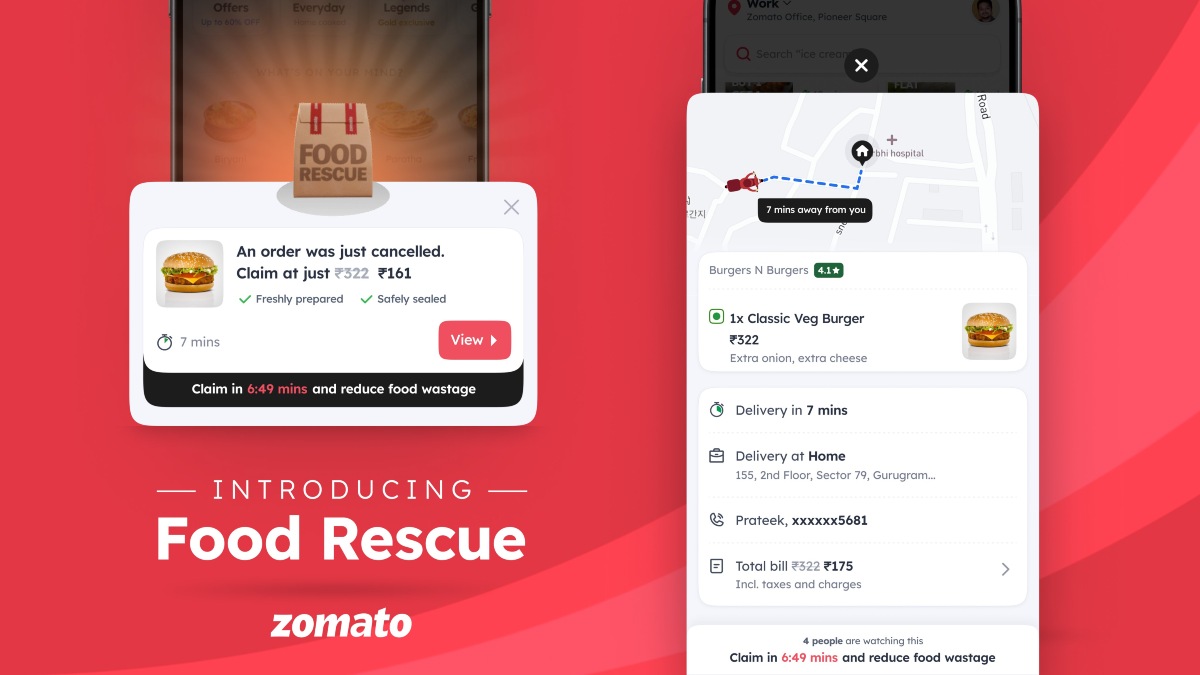 फूड वेस्टेज कम करने Zomato ने की अनोखी पहल: नया फूड रेस्क्यू फीचर किया लॉन्च, अब इस तरह से कम दाम में मिलेगा कैंसल ऑर्डर