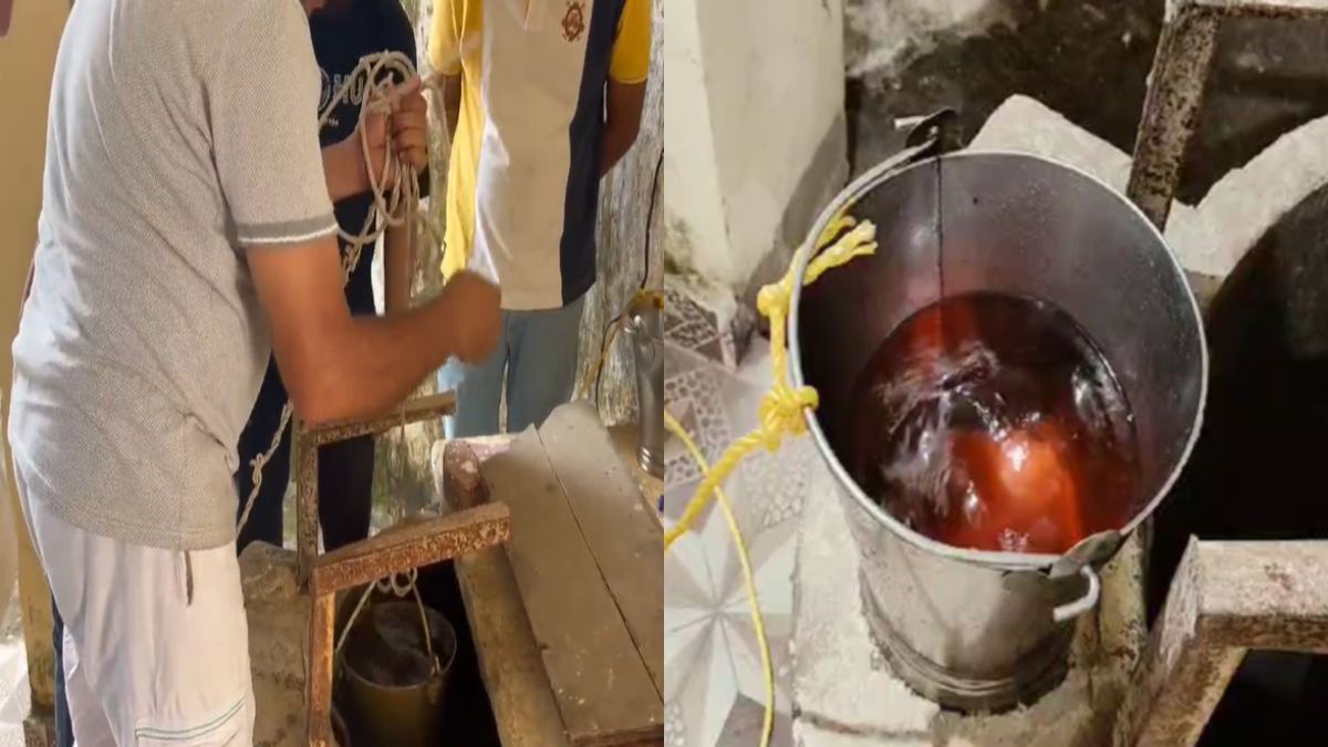 VIDEO: कुएं से अचानक निकलने लगा पेट्रोल, बाल्टी भर-भरकर ले गए लोग, आनन-फानन में प्रशासन ने सील किया इलाका
