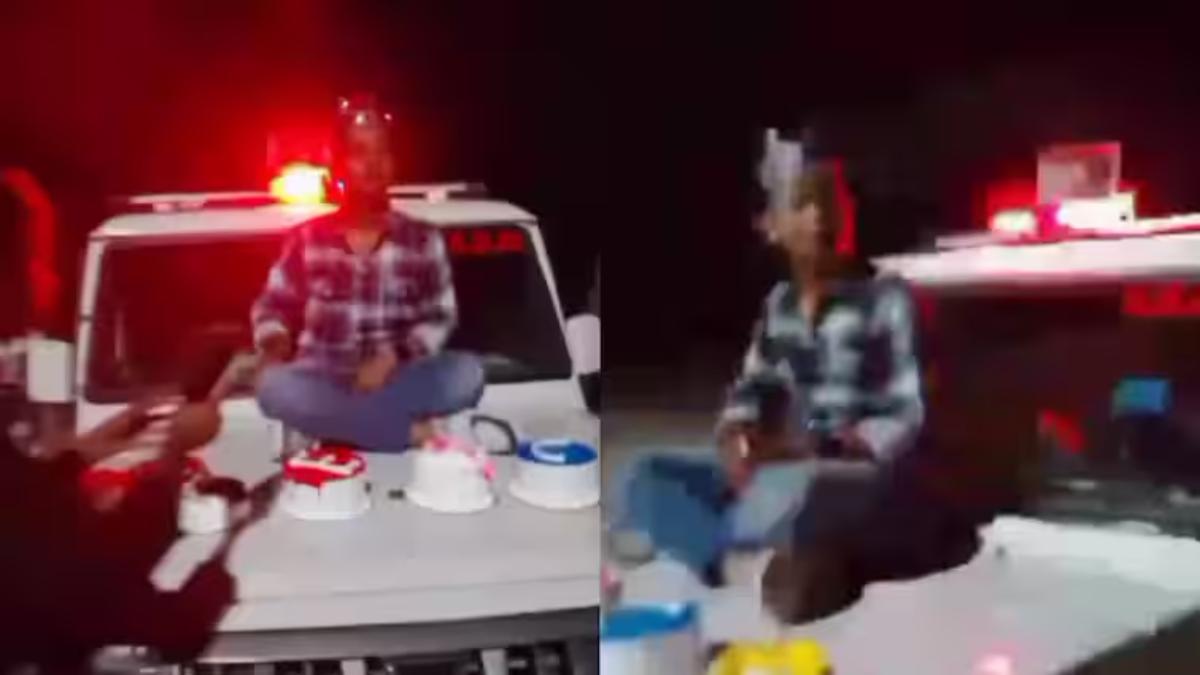 देखिए UP के ‘पंगू’ कानून व्यवस्था की हकीकत… सोता रहा सिस्टम, लाल-नीली बत्ती जलाकर SDM की गाड़ी पर युवकों ने काटा केक, देखें VIDEO