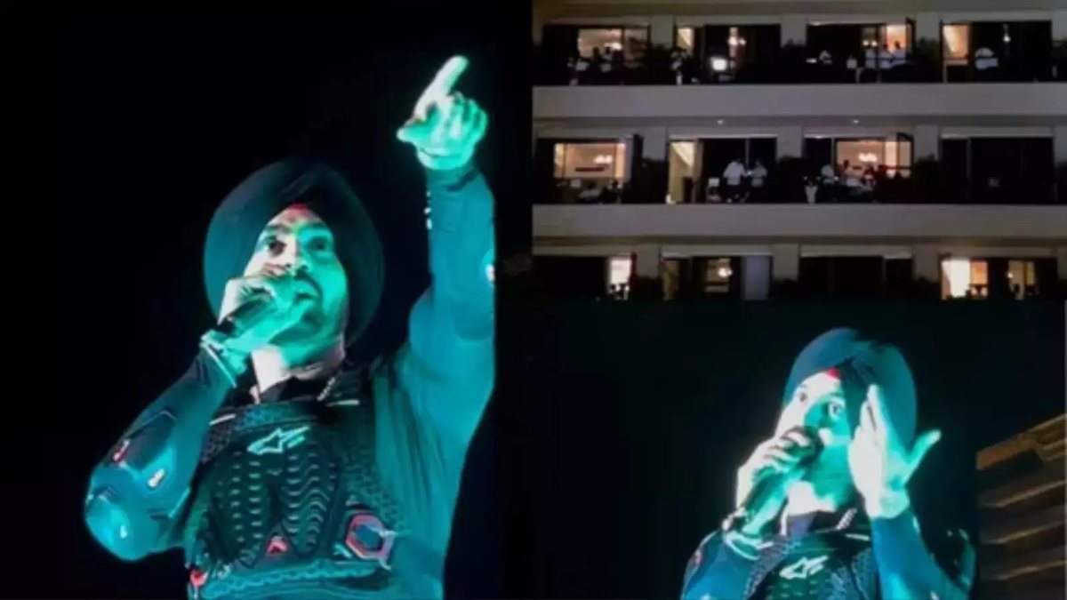 Diljit Dosanjh ने बीच में कॉन्सर्ट रोककर बालकनी से देख रही भीड़ के लिए मजे, बोले- ‘इन होटल वालों ने गेम खेला है’ …