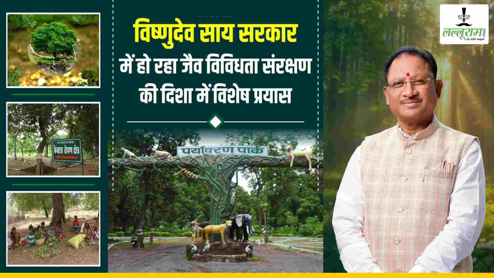 विष्णुदेव साय सरकार में हो रहा जैव विविधता संरक्षण की दिशा में विशेष प्रयास, सतत विकास की अवधारणा पर हो रहे विकास कार्य