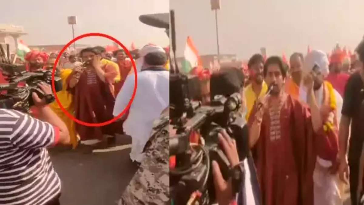 सुरक्षा में सेंध और हो गया कांडः ‘सनातन हिंदू एकता’ यात्रा में पं. धीरेंद्र शास्त्री पर हमला, चहेरे पर आई चोट, देखें VIDEO