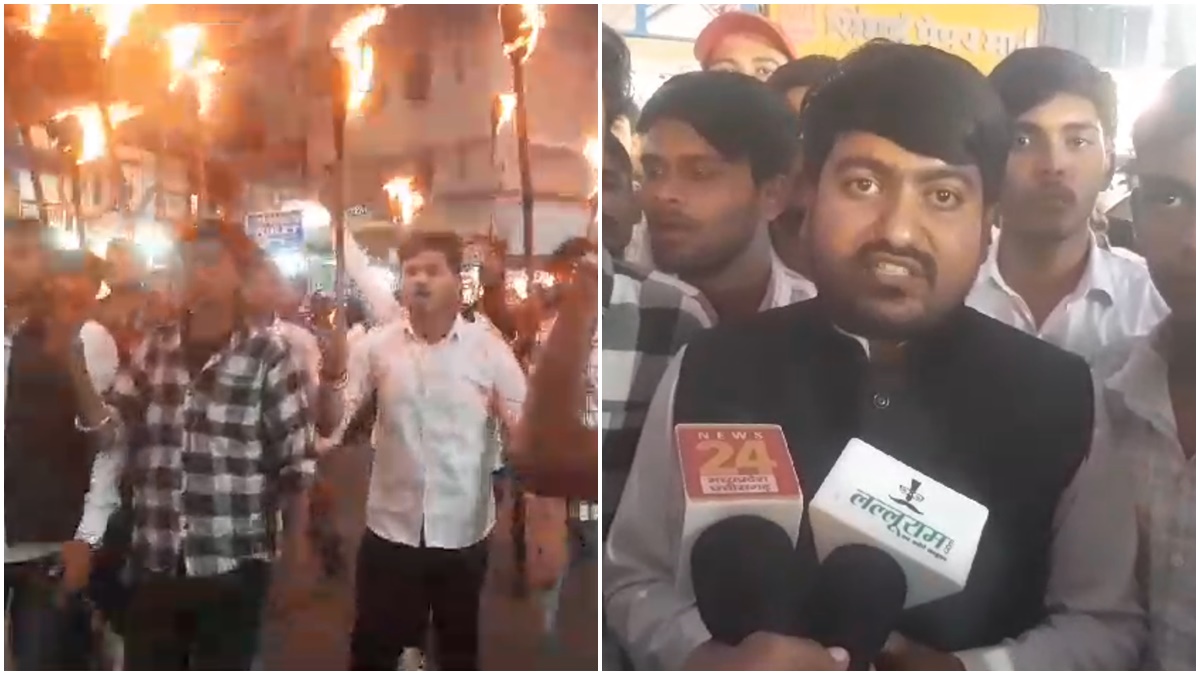 ‘श्री राम’ कॉलेज में रेप का मामला: सैंकड़ों छात्रों ने निकाला मशाल जुलूस, कहा- दिनदहाड़े हिंदू लड़कियों का हो रहा बलात्कार