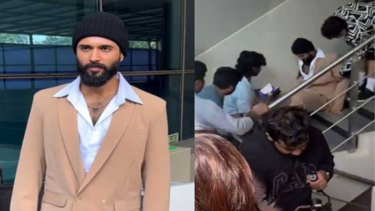 सीढ़ियों पर बुरी तरह से फिसले Vijay Deverakonda, तेजी से वायरल हो रहा वीडियो …