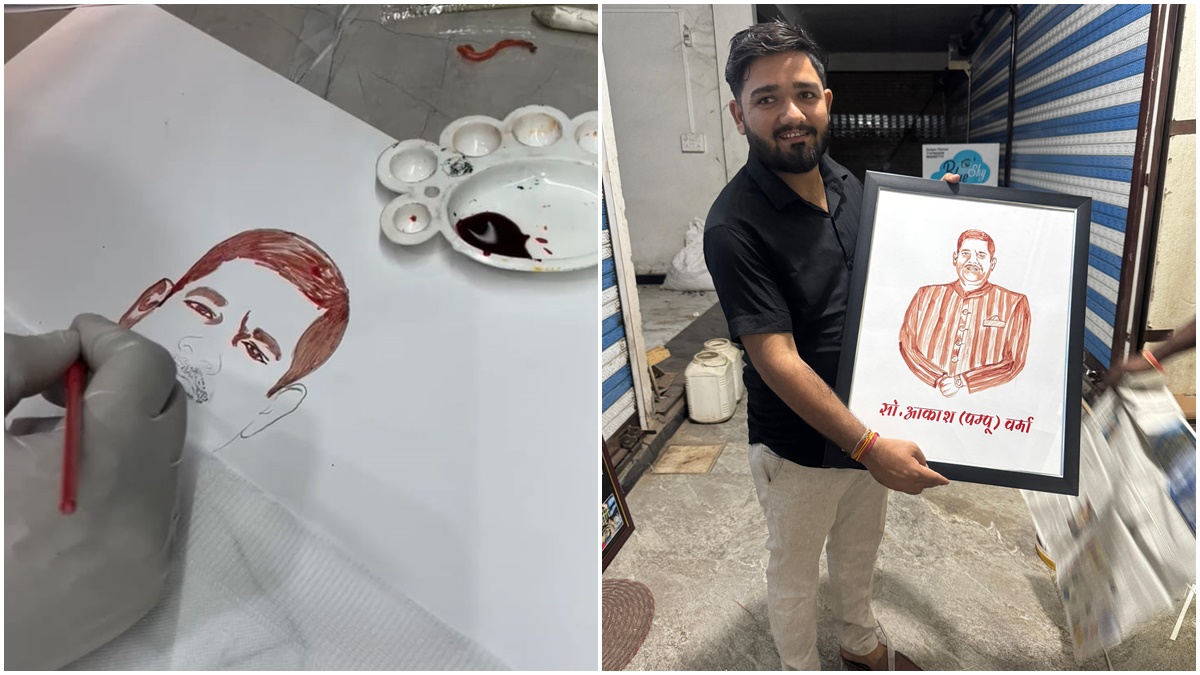 विधायक के लिए समर्थक की गजब दीवानगी, बर्थडे गिफ्ट देने अपने खून से बना दी तस्वीर, देखें Video