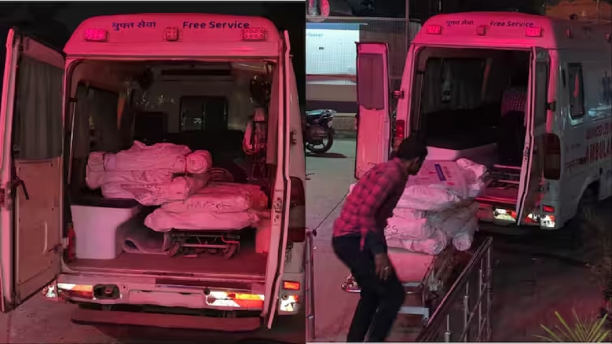 कुछ दिनों पहले ही मंत्री जी ने की थी स्वास्थ्य व्यवस्था की तारीफ, अब एंबुलेंस से मरीज की जगह सामान ढोने का वीडियो आया सामने