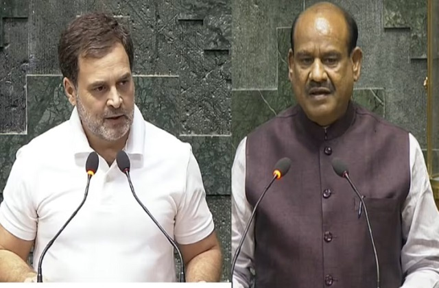 लोकसभा स्पीकर ओम बिरला से मुलाकात के बाद राहुल गांधी ने कहा- आरोप से हमें कोई फर्क नहीं पड़ता, हम चाहते हैं सदन चले’