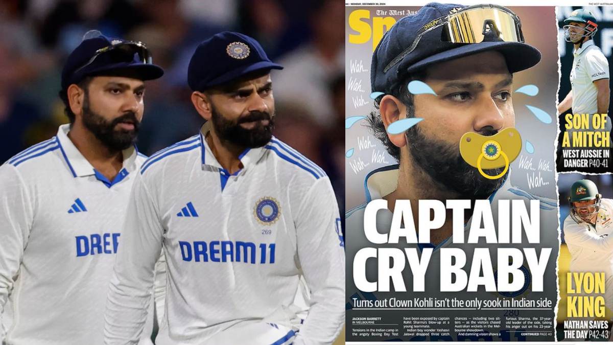 ऑस्ट्रेलियाई मीडिया ने फिर बेशर्मी की सारी हदें की पार, विराट के बाद अब कप्तान रोहित का उड़ाया मजाक