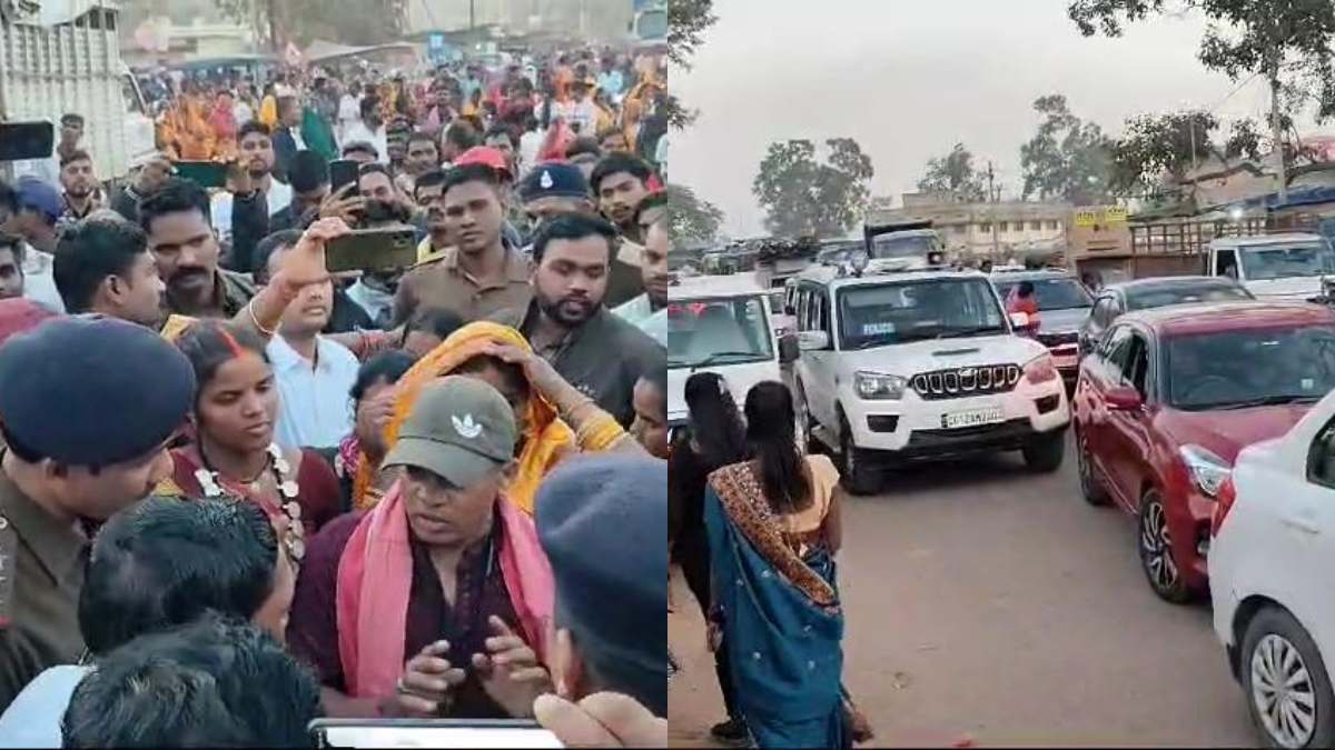 भाजपा विधायक से कराया छत्तीसगढ़ महतारी की मूर्ति का अनावरण!, गुस्साई महिलाओं ने किया चक्का जाम