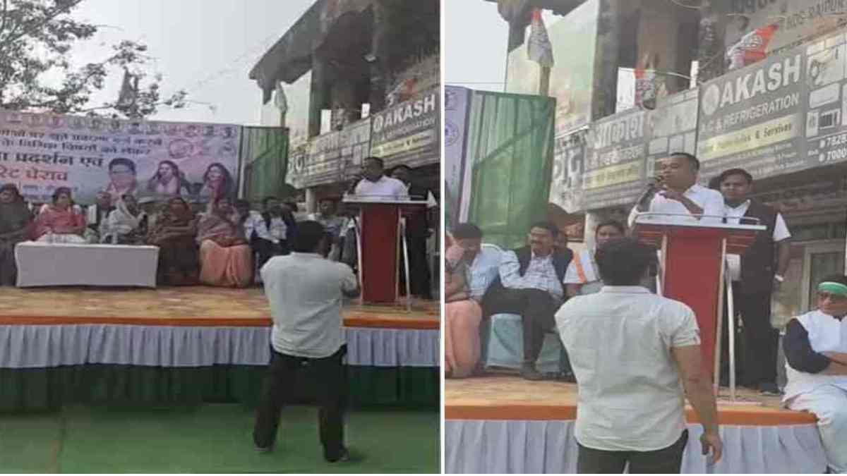 कांग्रेस नगर पालिका अध्यक्ष के पति का विवादित बयान, कहा – हमारी सरकार आएगी तो भाजपा कार्यकर्ताओं को पहनाएंगे…देखें VIDEO…