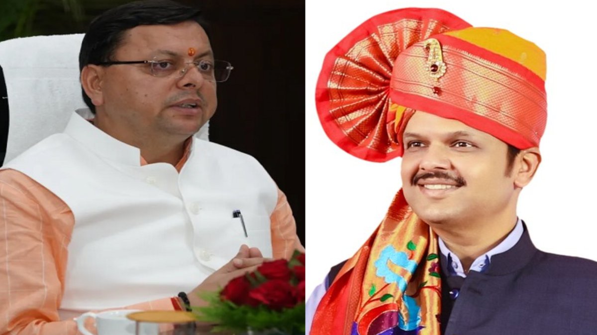 महाराष्ट्र सरकार के शपथ ग्रहण समारोह में शामिल होंगे सीएम धामी, देवेंद्र फडणवीस को मुख्यमंत्री मनोनित होने पर दी बधाई