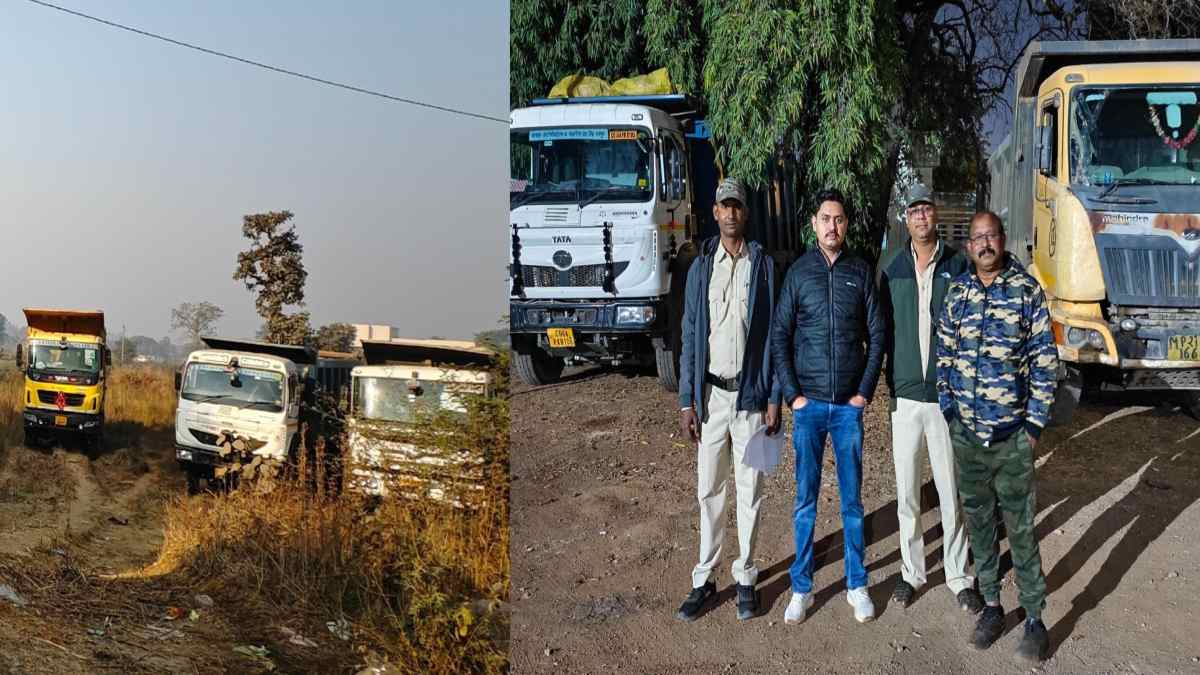 छत्तीसगढ़: अवैध खनिज उत्खनन और परिवहन पर बड़ी कार्रवाई, 28 हाइवा वाहन जब्त