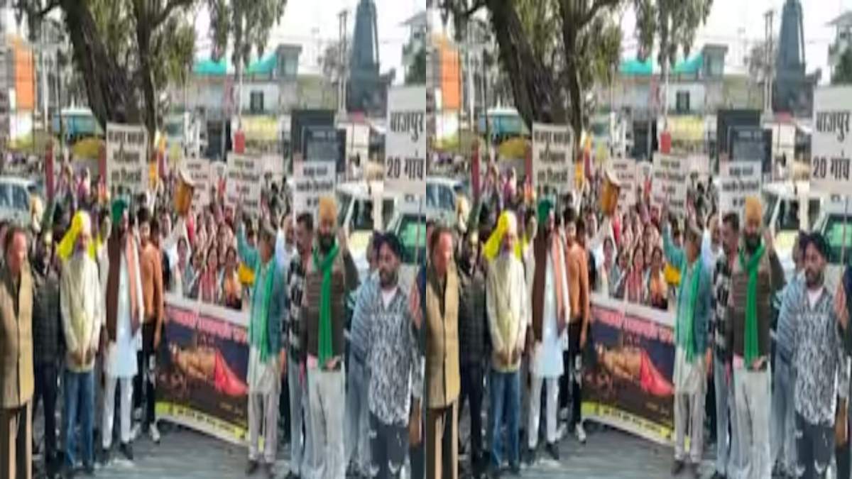 डबल इंजन की सरकार में किसान बेहाल: अन्नदाताओं के ‘भूमि बचाओ आंदोलन’ को 500 दिन पूरे, ताली और थाली बजाकर निकाला जुलूस