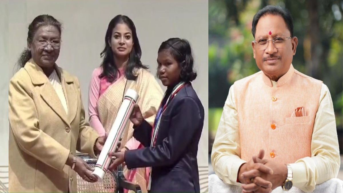 राष्ट्रपति द्रोपदी मुर्मु ने बस्तर की बेटी हेमबती को “प्रधानमंत्री राष्ट्रीय बाल पुरस्कार-2024” से किया सम्मानित, सीएम साय ने ट्वीट कर लिखा- शाबाश बिटिया!