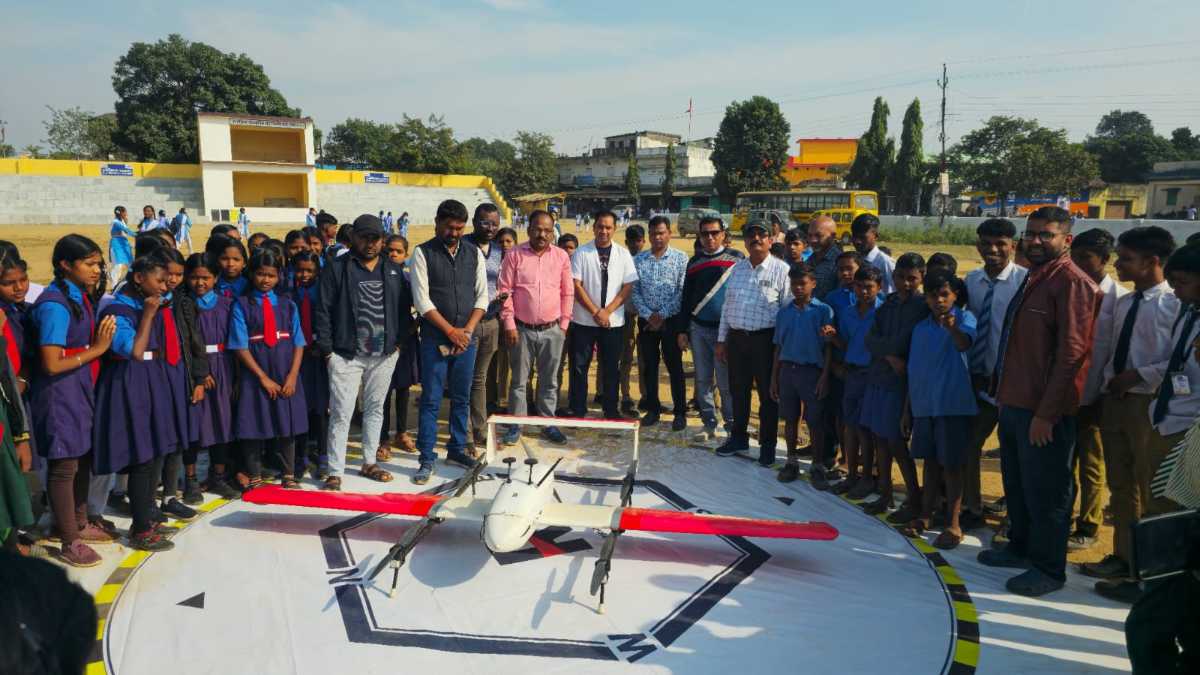छत्तीसगढ़ में स्वास्थ्य सुविधाओं का विस्तार : ड्रोन से भेजी जाएगी दवाई और ब्लड सैंपल, रायगढ़ से तमनार तक हुआ सफल ट्रायल