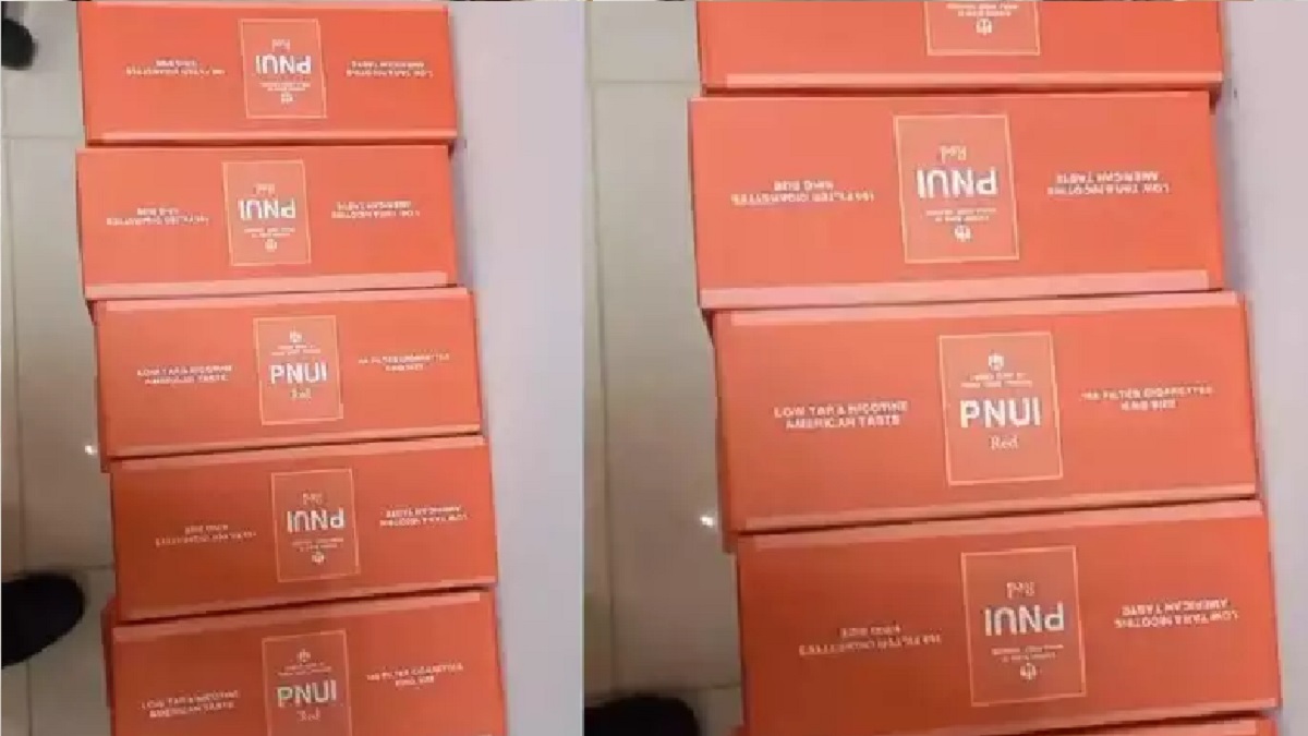 एयरपोर्ट में मिला लाखों का विदेशी सिगरेट, नियमित जांच के दौरान दो तस्कर चढ़े पुलिस के हत्थे