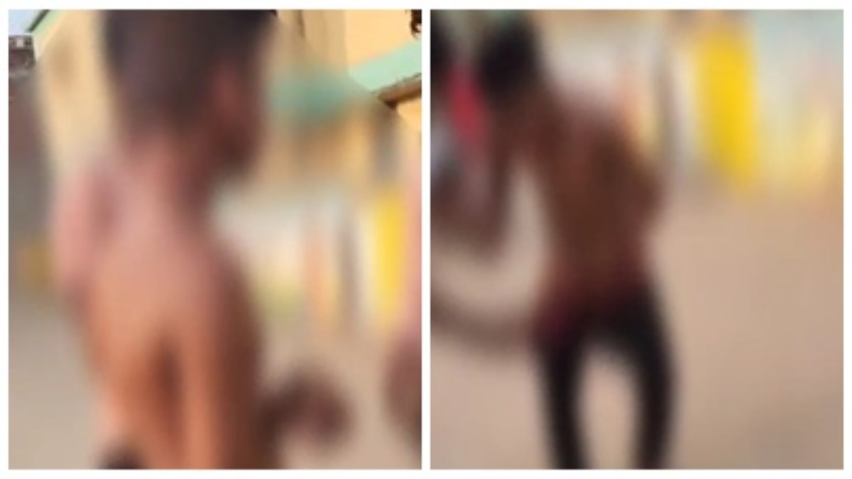 नाबालिग के कपड़े उतारकर लात-घूंसों से की पिटाई, Video वायरल, जांच में जुटी पुलिस 