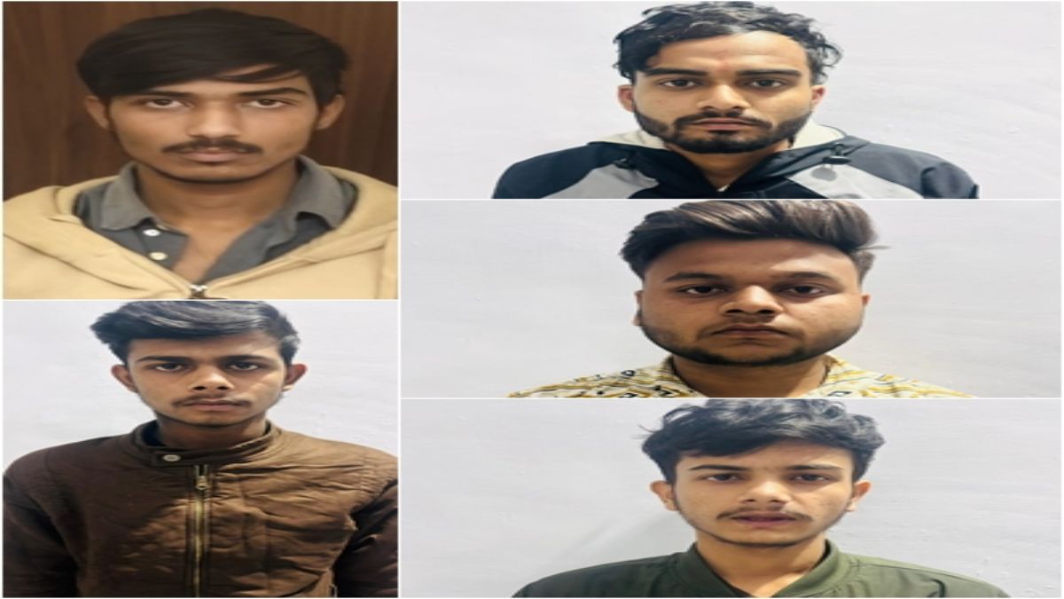 बैंक अकाउंट किराए पर लेकर करते थे ठगों को बेचने का काम, क्राइम ब्रांच ने 5 शातिर बदमाशों को दबोचा, मोबाइल खंगाला तो उड़े होश  