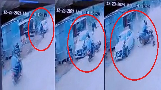 भुवनेश्वर : गलत दिशा से आई कार ने दो दोपहिया वाहनों को मारी टक्कर, सात लोग घायल