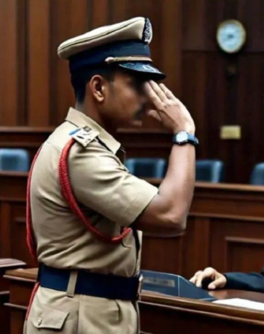अनोखी सजाः हेड कांस्टेबल ने जज को नहीं दी सलामी, 7 दिन तक सैल्यूट की प्रैक्टिस करने की मिली सजा- Head constable saluted Case