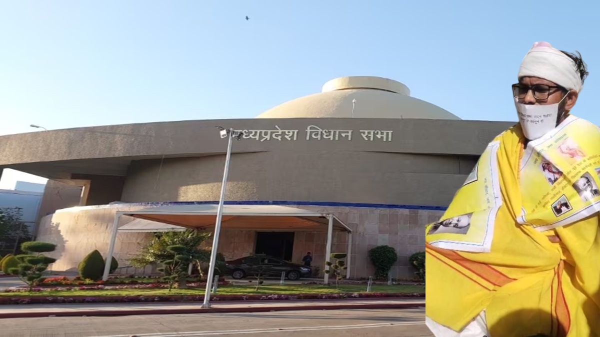 शरीर पर पोस्टर लगाकर मौन धरने पर बैठे BAP विधायक: गालीबाज डॉक्टर पर कार्रवाई की मांग, डोडियार बोले- कानून से चलेगा सदन