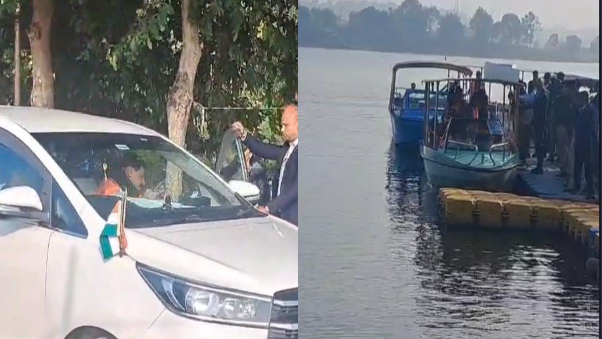 परिवार संग मढ़ई पहुंचे CM डॉ मोहन: बोट पर बैठकर तवा नदी का बैकवाटर किया पार, साल का आखिरी दिन सतपुड़ा टाइगर रिजर्व में गुजारेंगे मुख्यमंत्री