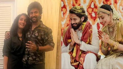 Naga Chaitanya और Shobhita की शादी में पत्नी के साथ शामिल हुए Nani, नए जोड़े को दिया आशीर्वाद …