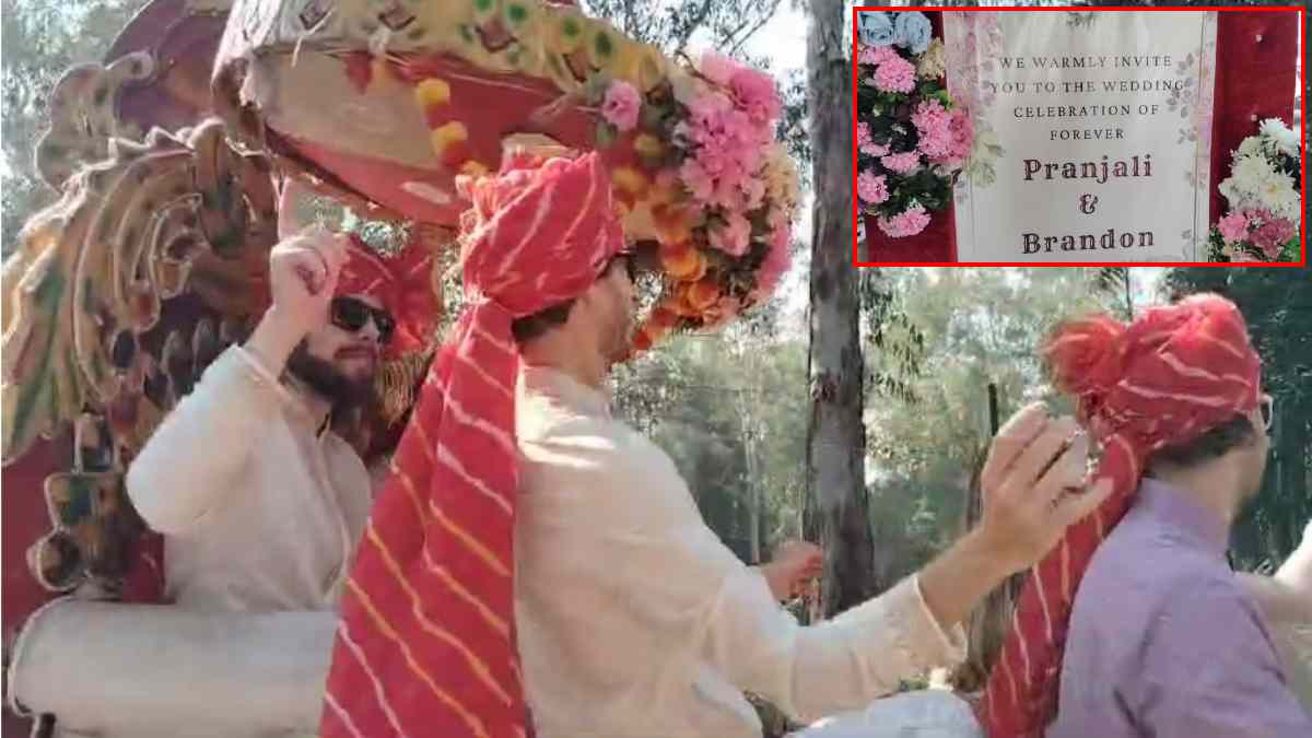 VIDEO: अमेरिकन लड़के को पसंद आई इंडियन लड़की, खजुराहो में रचाई भारतीय रीति रिवाज से शादी