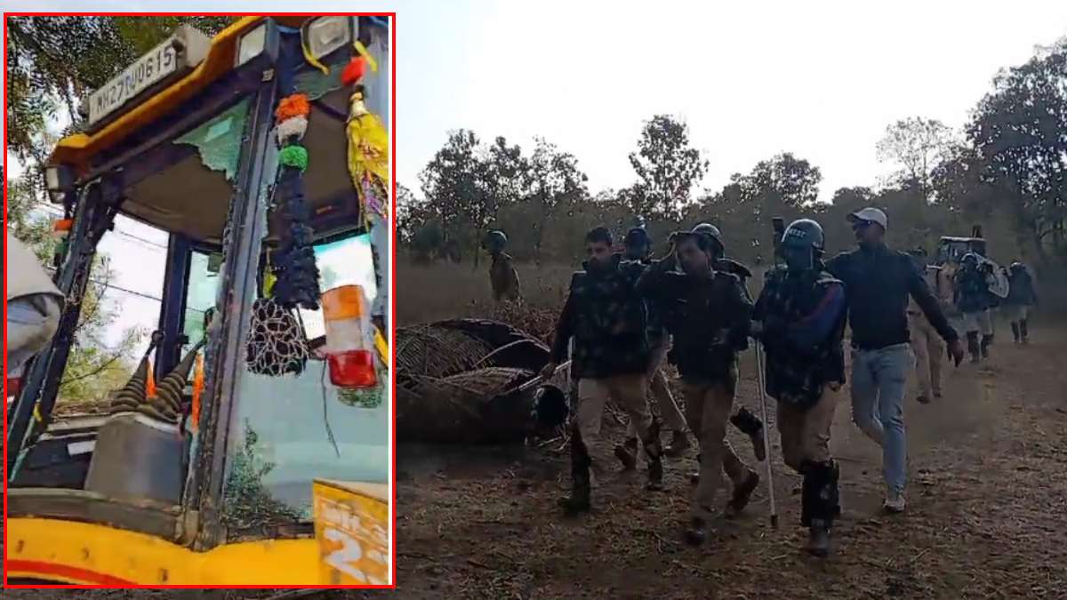 कब्जा हटाने पहुंची वन विभाग की टीम पर अतिक्रमणकारियों ने किया पथराव, सरकारी गाड़ियों के तोड़े कांच, जान बचाकर भागे कर्मचारी