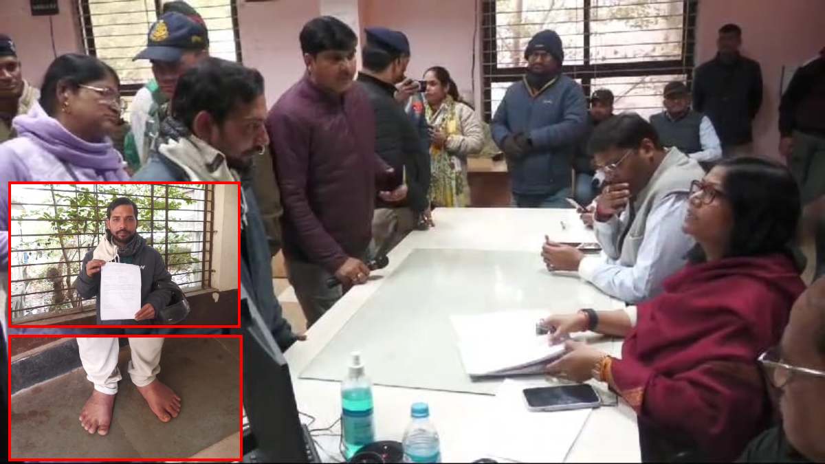 जूते-चप्पल त्याग नंगे पैर न्याय की उम्मीद में बैठा शख्स, CM डॉ. मोहन से लगाई ये गुहार, मानवाधिकार आयोग ने कलेक्टर को दिया अल्टीमेटम