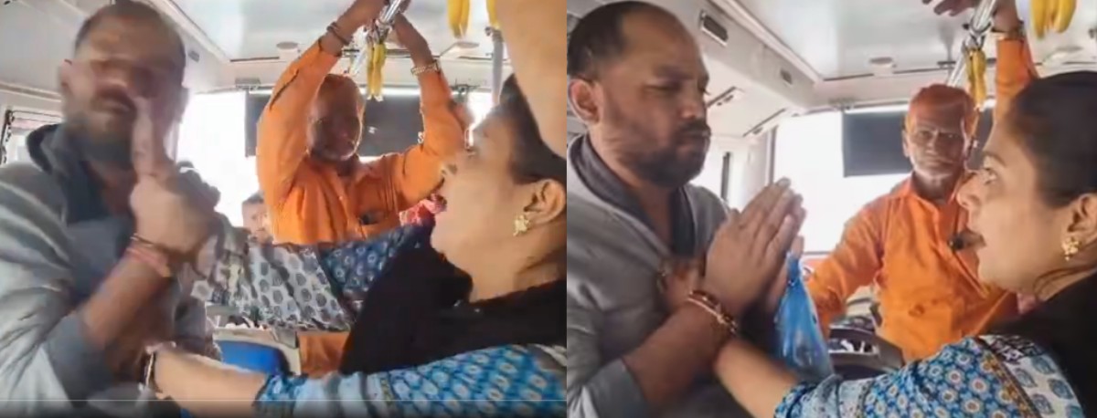 महिला ने 2 मिनट में जड़े 25 थप्पड़ः शराबी ने प्राइवेट पार्ट के करीब छुआ तो भरी बस में कर दी थप्पड़ों की बौछार, सोशल मीडिया पर VIDEO वायरल