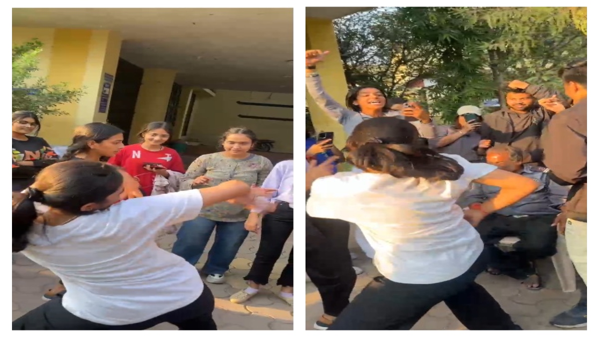 Watch Video: सिक्योरिटी गार्ड के सामने कॉलेज की ‘मुन्नी बदनाम हुई’, शिक्षा के मंदिर में छात्राओं ने किया फूहड़ डांस