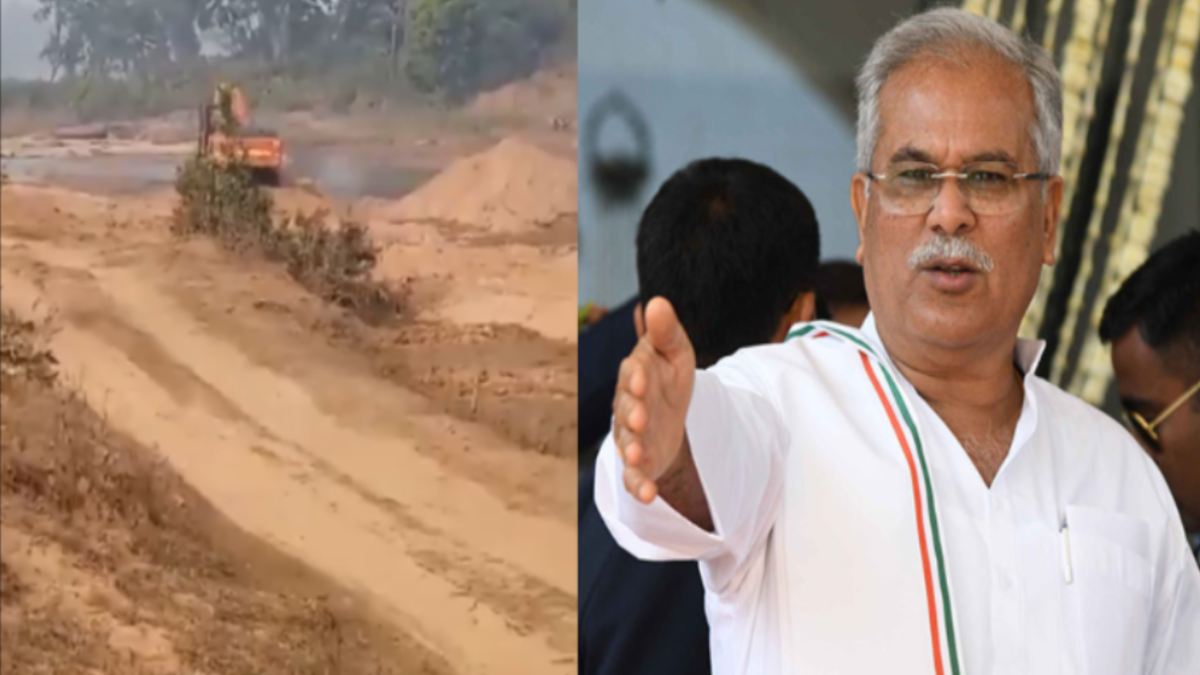 पूर्व सीएम बघेल ने अवैध रेत उत्खनन का वीडियो किया ट्वीट, कहा- जिस नदी को पार कर छत्तीसगढ़ आए राम, उसी नदी में…