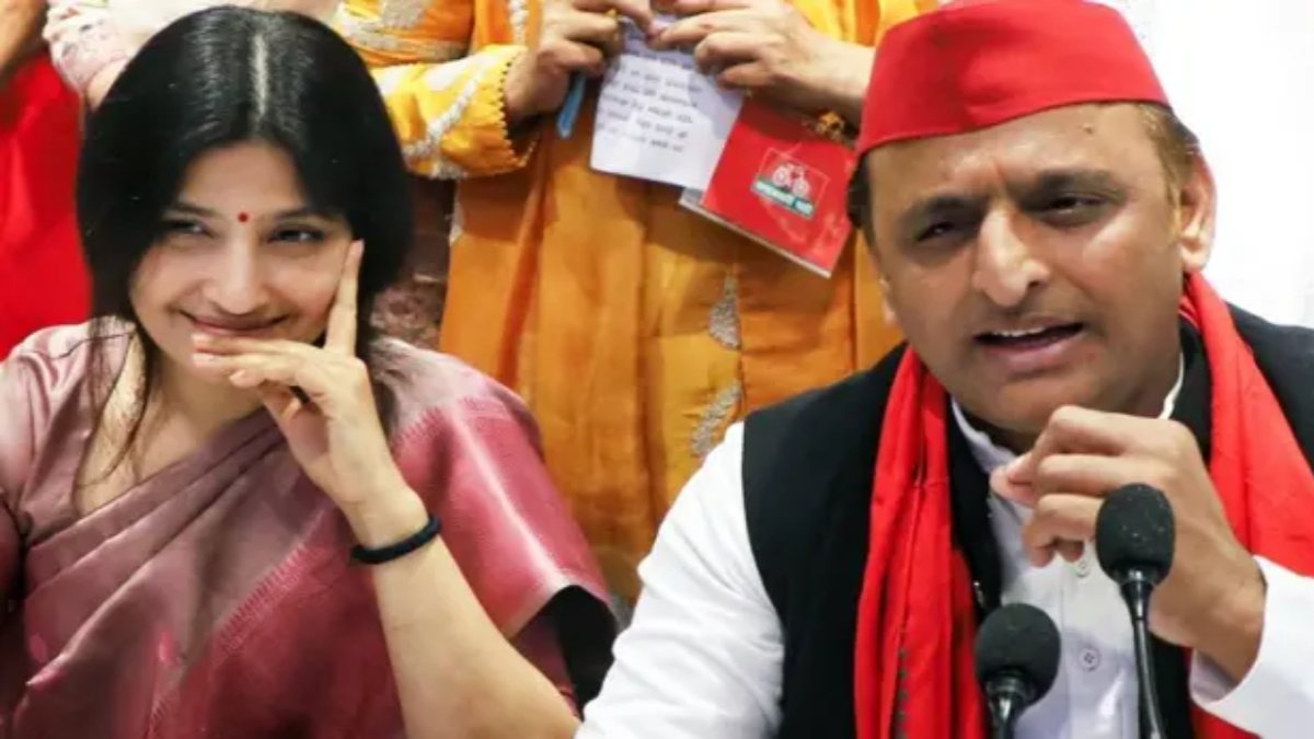 डिंपल यादव को लेकर सवाल हुआ तो अखिलेश ने गोल-गोल घुमाया, जलेबी की तरह देने लगे जवाब