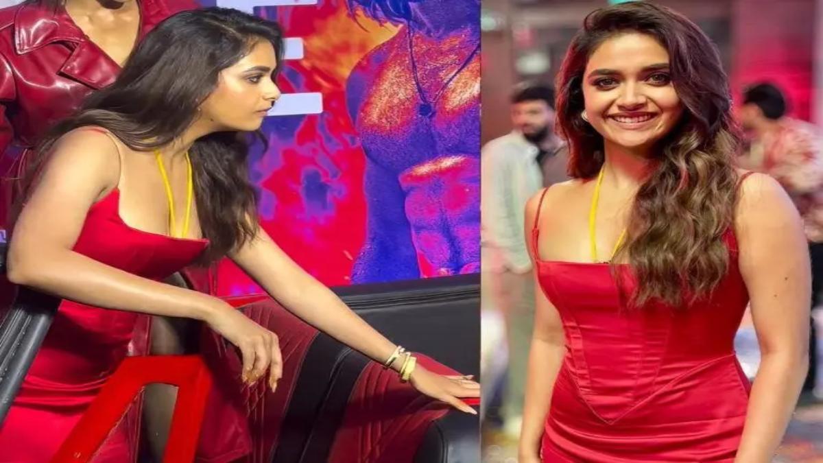 रेड कलर के वेस्टर्न आउटफिट में Keerthy Suresh के मंगलसूत्र ने खिंचा सबका ध्यान, शादी के बाद पहली बार आईं नजर …