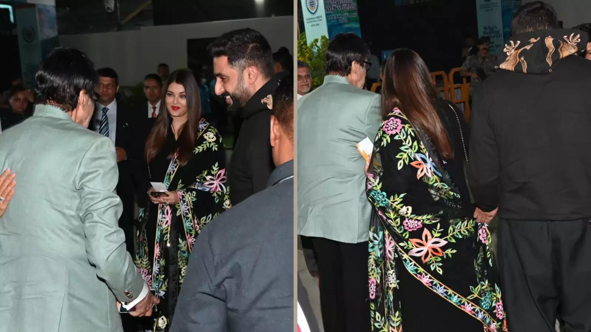 तलाक की खबर पर लगा विराम : Abhishek Bachchan के साथ इस फंक्शन में पहुंची Aishwarya Rai, ससुर जी के साथ हाथों में हाथ डाले आईं नजर …