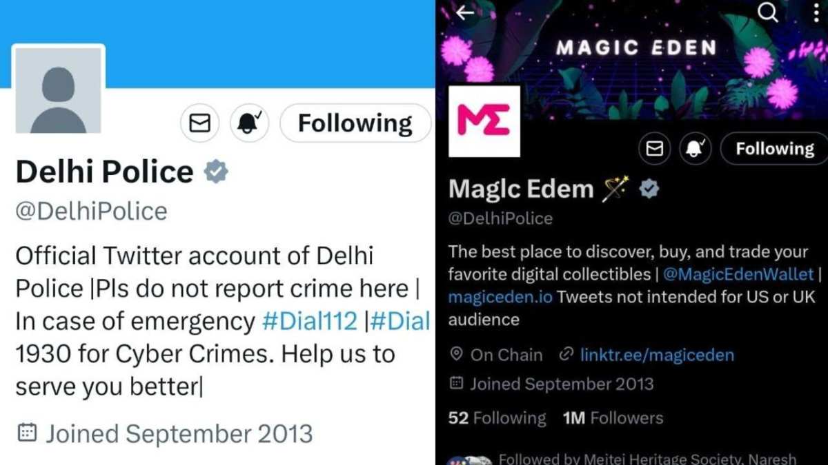Delhi Police का X अकाउंट हैक, हैकर ने DP और BIO बदला, लिखा – यहां अपराध की शिकायत ना करें