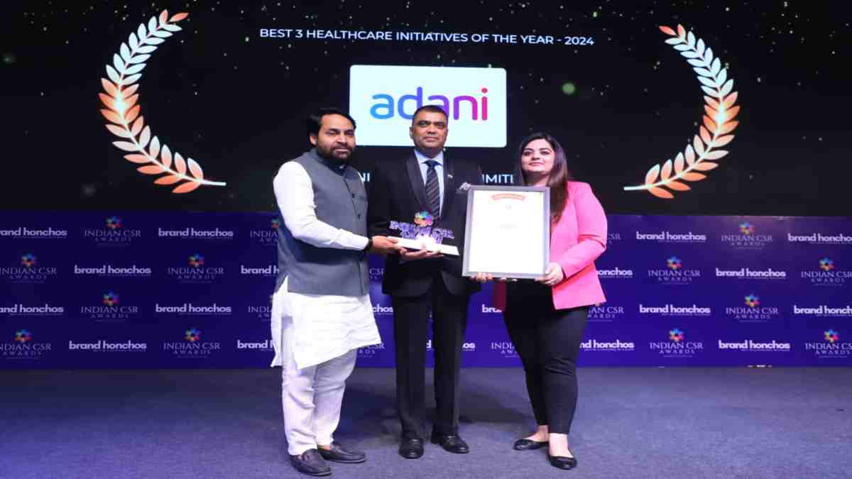 अदाणी एंटरप्राइजेज तीन प्रतिष्ठित भारतीय CSR पुरस्कारों से सम्मानित, स्वास्थ्य सेवा, महिला सशक्तिकरण और सतत ऊर्जा की पहल के लिए मिला सम्मान