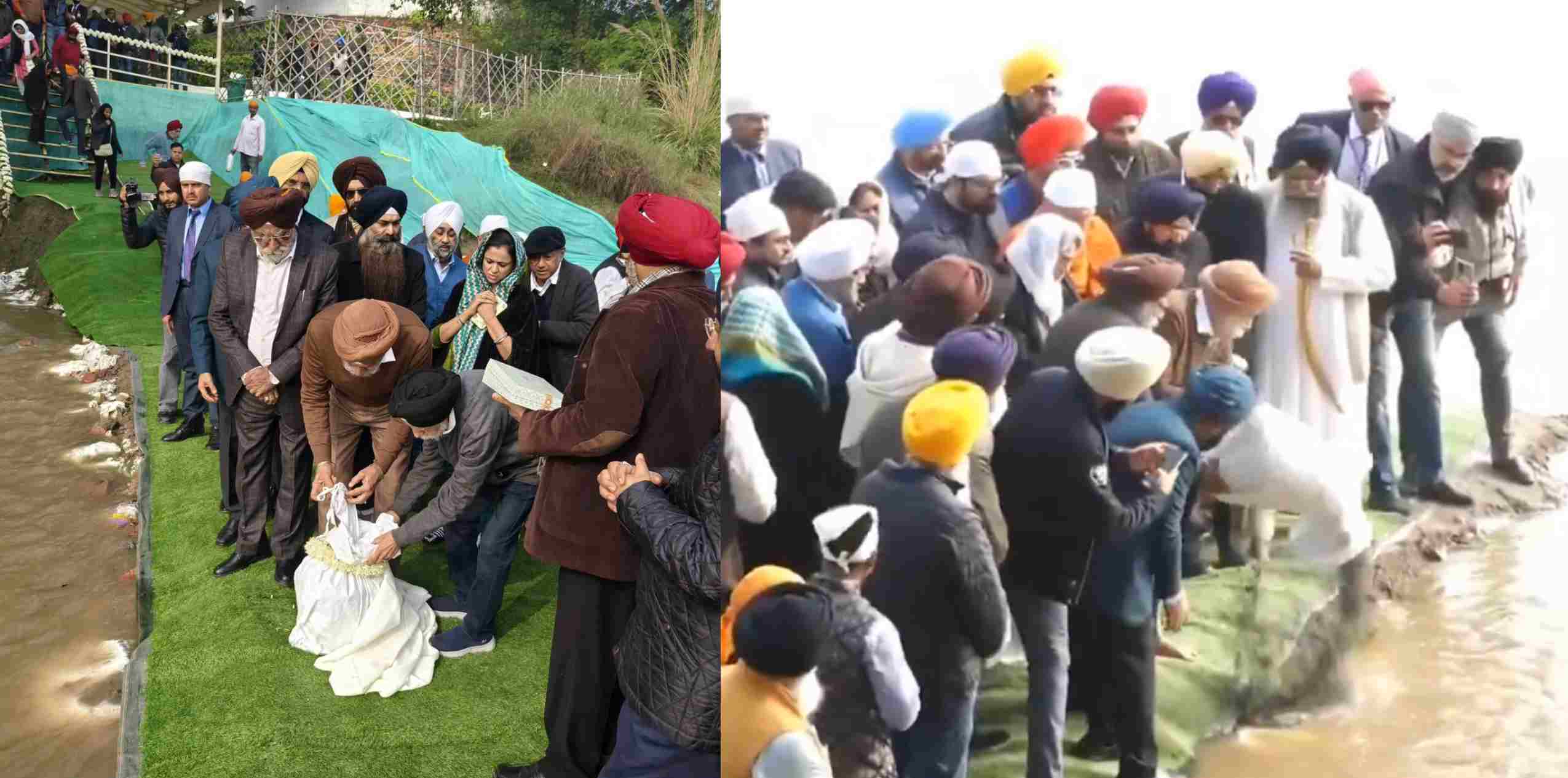 यमुना में प्रवाहित हुई पूर्व पीएम मनमोहन सिंह की अस्थियां, गुरुद्वारा मजनू टीला साहिब में की गई अंतिम अरदास