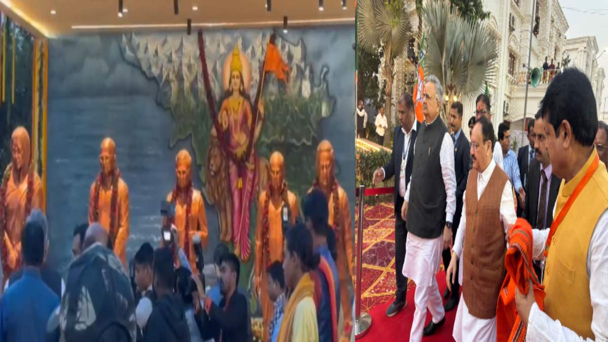 JP Nadda का छत्तीसगढ़ दौरा : BJP कार्यालय में राष्ट्रीय अध्यक्ष ने स्मृति मंदिर का किया लोकार्पण, कहा- महान विभूतियों की मूर्तियां कार्यकर्ताओं को करेगी प्रेरित