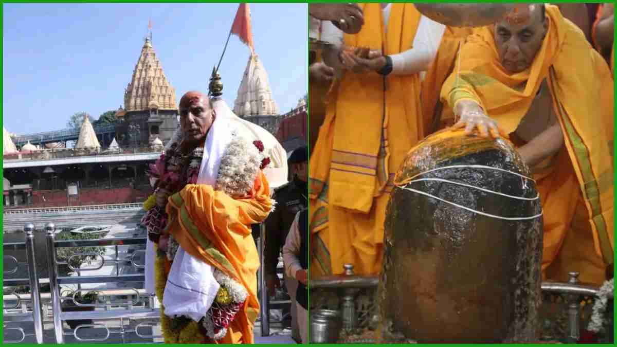 महाकाल के दरबार में रक्षा मंत्री ने लगाई हाजिरी: राजनाथ सिंह बोले- लंबे समय से थी दर्शन की इच्छा, मेरा जीवन धन्य हो गया