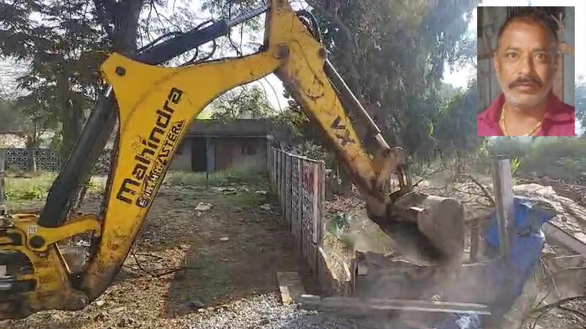हिस्ट्रीशीटर रंजन गर्ग के सरकारी जमीन पर अवैध कब्जा कर बनाए गए फार्म हाउस पर चला बुलडोजर…