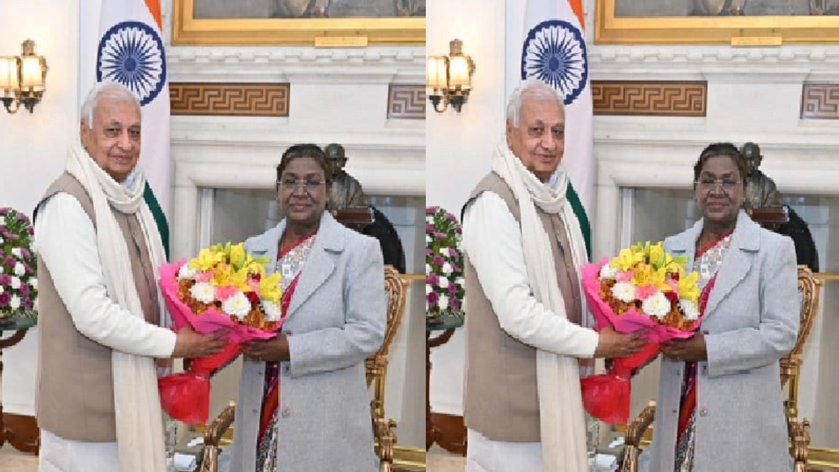 राज्यपाल आरिफ मोहम्मद खान ने राष्ट्रपति भवन में द्रौपदी मुर्मू से की मुलाकात