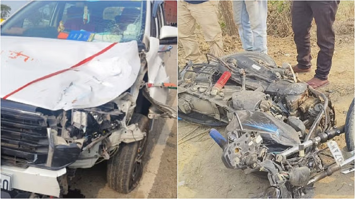 BJP विधायक की गाड़ी और बाइक में भीषण टक्कर, MLA समेत 4 लोग घायल, दो की हालत गंभीर