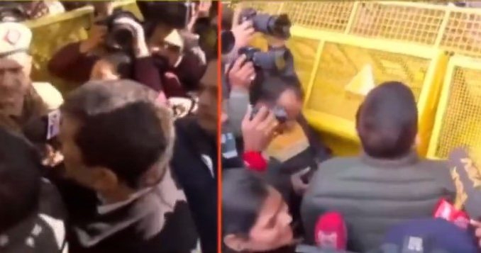 ‘शीशमहल’ पर महासंग्रामः CM आवास दिखाने मीडिया को लेकर पहुंचे संजय सिंह-सौरभ भारद्वाज, पुलिस ने रोका, धरने पर बैठे